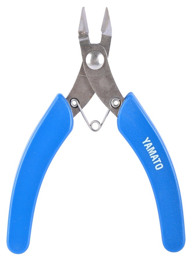 Yamato Stainless Steel Mini Diagonal Nipper, Blue - Image 1